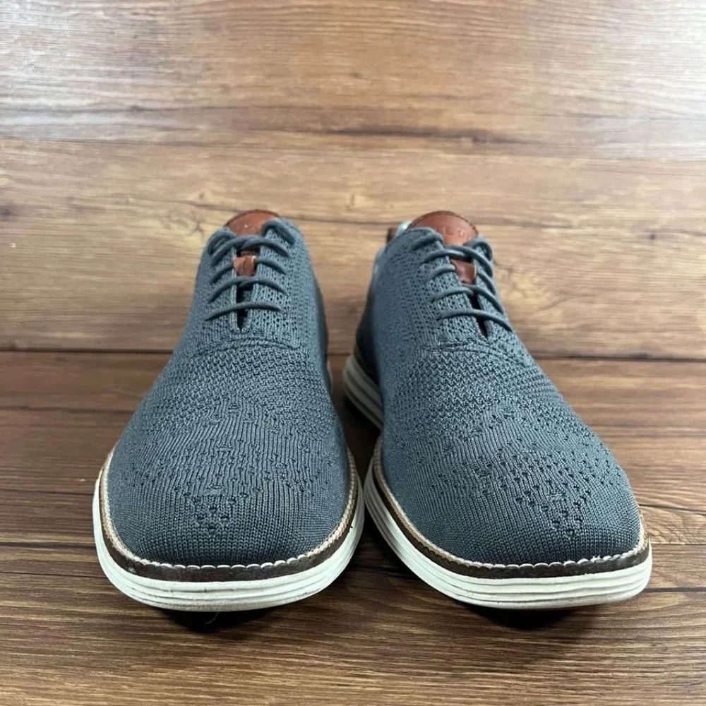 Cole Haan Original Grand Knit Wingtip Sneakers Men’s Size 9.5 Gray_6
